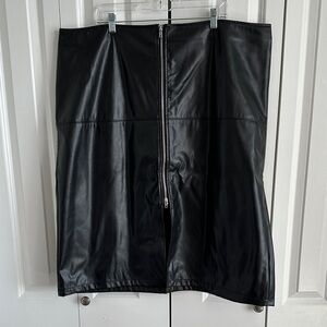 Black Leather Skirt